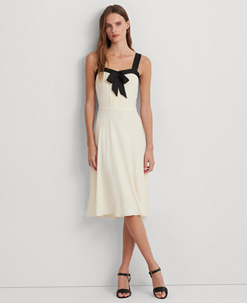 Женское двухцветное платье без рукавов из жоржета LAUREN Ralph Lauren