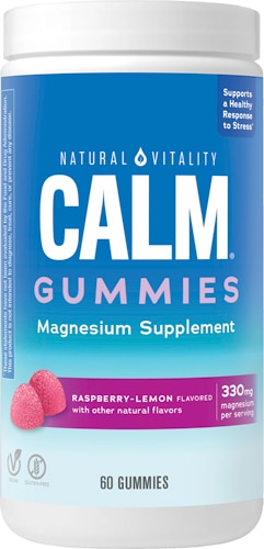 Calm Gummies (Жевательные конфеты) Raspberry Lemon -- 60 Gummies Natural Vitality