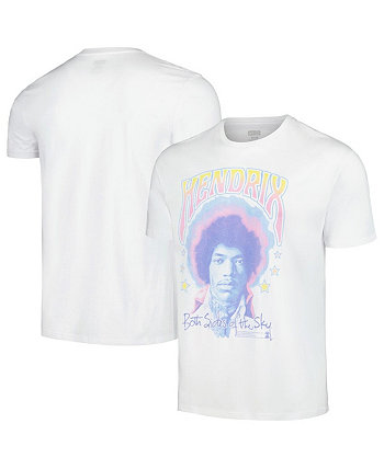 Men's White Jimi Hendrix Both Sides Of The Sky Pastel T-shirt American Classics
