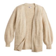 Вязаный кардиган-свитер SO® для девочек 6–20 лет стандартного и большого размера SO