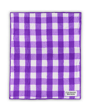 Colorado Rockies 50 x 60 дюймов Флисовое одеяло в клетку Buffalo Check Logo Brand