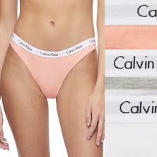 Женский комплект из 3 трусиков-стрингов Calvin Klein Carousel QD3587 Calvin Klein