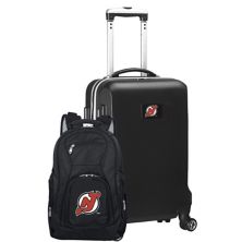 Набор чемоданов и рюкзаков New Jersey Devils Deluxe Hardside для ручной клади и спиннера Unbranded