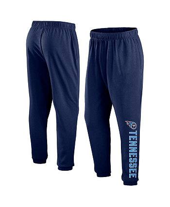Мужские темно-синие флисовые спортивные штаны Tennessee Titans Chop Block Fanatics
