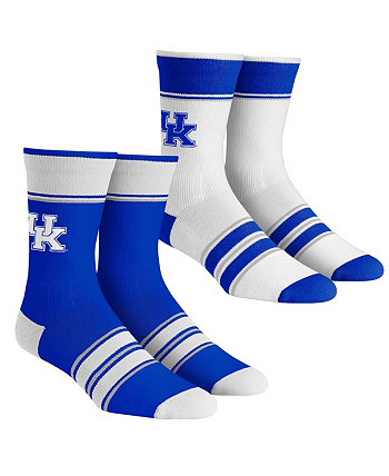 Молодежные носки для мальчиков и девочек Комплект из 2 носков в несколько полосок Kentucky Wildcats Team Crew Rock 'Em