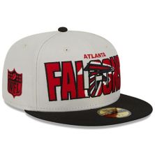 Men's New Era Stone/Black Atlanta Falcons 2023 NFL Draft On Stage 59FIFTY Fitted Hat New Era x Staple