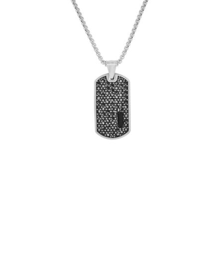 Нержавеющая сталь и усилители; Ожерелье с подвеской из искусственного бриллианта Anthony Jacobs