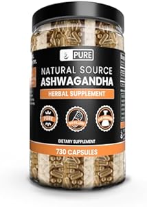 Pure Original Ingredients Ashwagandha (730 Capsules) No Magnesium Or Rice Fillers, Always Pure, Lab Verified Pure Original Ingredients