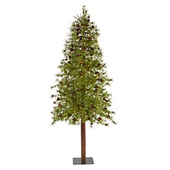 nearly natural 8-ft. Wyoming Alpine Pre-Lit Artificial Christmas Tree Nearly Natural