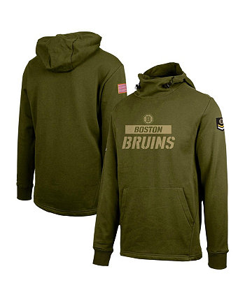 Зеленый мужской пуловер с капюшоном Boston Bruins Delta Shift LevelWear