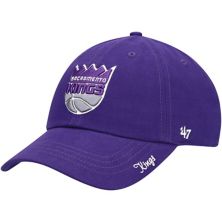 Фиолетовая женская кепка '47 Sacramento Kings Miata Clean Up с регулируемым логотипом Unbranded