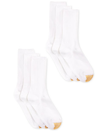 Женские носки с круглым вырезом в рубчик, 6 пар. Gold Toe