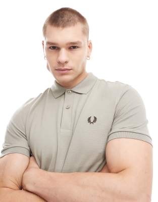 Мужская Поло рубашка Fred Perry серого цвета Fred Perry