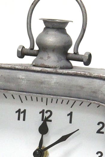 Grey Alexander Table Clock Stratton Home Décor