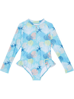 Mini Me Sea Dive Long Sleeve One-Piece (Infant/Toddler/Little Kids) Seafolly Kids