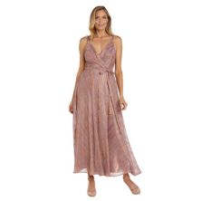 Женское длинное платье Nightway с принтом из фольги Nightway