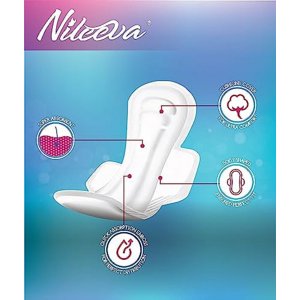 Nileeva Care Individually Wrapped (Regular) Maxi Sanitary Napkins, with Wings Super Value (504 Pads = 14 Pads/Pack X 36 Packs) Bulk Buy TeviRoom