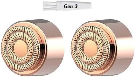 Generation 3 Replacement Heads for Flawless Facial Hair Remover, Double Blades Ring Heads for Women Face, 4 Pack Innobeaut