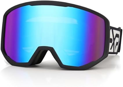 EXP VISION Ski/Snowboard Goggles for Men Women, OTG Snow Goggles Anti Fog UV Protection EXP VISION