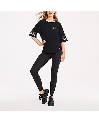 Women's Black Pittsburgh Penguins Diana Tri-Blend Oversized T-shirt DKNY