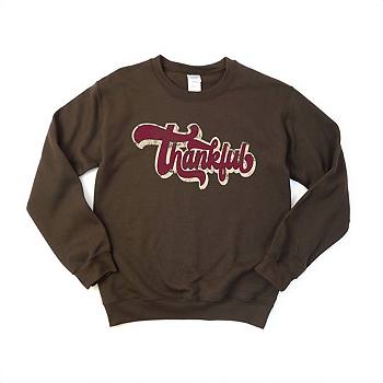 Thankful Retro Sweatshirt Simply Sage Market