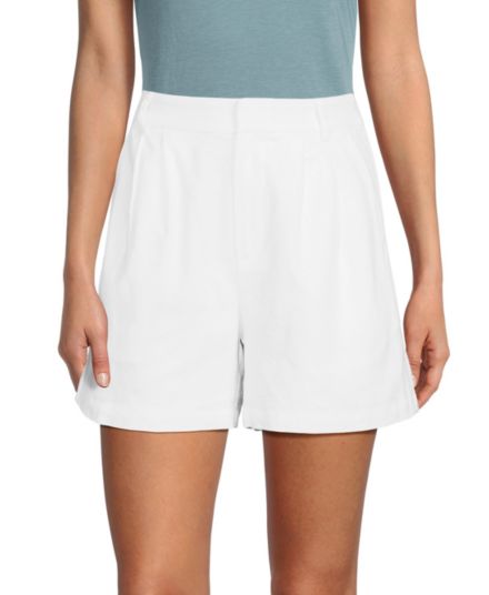 Linen Blend Pleated Shorts Elodie