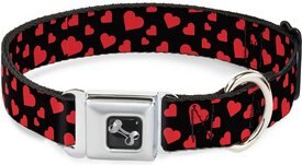 Buckle-Down Hearts Scattered Dog Collar Buckle-Down