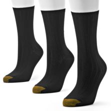GOLDTOE® 3 шт. Ультрамягкие носки с круглым вырезом - женские GOLDTOE