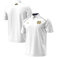 Мужская футболка Under Armour белая Notre Dame Fighting Irish 2023 Aer Lingus College Football классическая рубашка-поло Under Armour