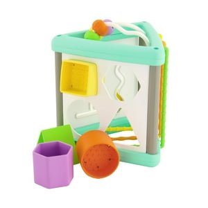 Infantino Activity Triangle & Shape Sorter with Four Shapes, Sensory Toy, 3-48 Months, Multicolor INFANTINO