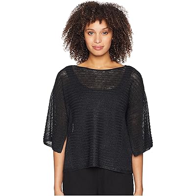 Топ Eileen Fisher из стрейчевого джерси, с лодочным вырезом, 95% TENCEL™, классический крой Eileen Fisher