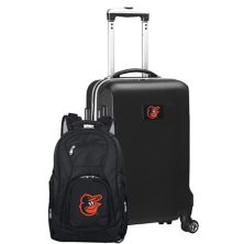Комплект ручной клади и рюкзака Baltimore Orioles Deluxe на колесиках Unbranded