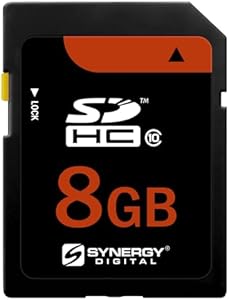 Synergy Digital 8GB, SDHC UHS-I Camera Memory Card, Compatible with Nikon D5000 Digital Camera - Class 10, U1, 20MB/s, 300 Series Synergy Digital