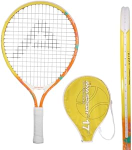 AMA SPORT Kids Tennis Racket for Junior Toddlers Starter Kit 17-25" for Girl Pink and Boy Yellow with 420D Nylon Shoulder Strap Bag AMA SPORT