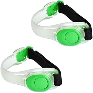 Christmas LED Light Up Armband, Reflective Adjustable Wearable Silicone Running Belt Strap/Waterproof Glow in The Dark for Running Jogging Walking Cycling Concert Camping Outdoor Sports Amnquerxus