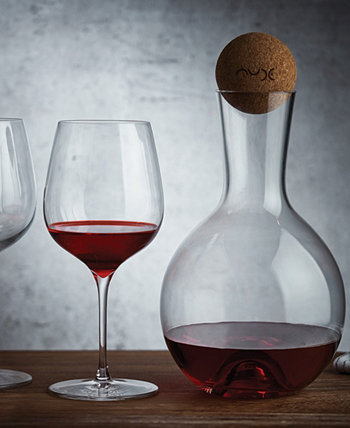 Графин в винтажном стиле с бокалами для вина Terroir, набор из 3 шт. Nude Glass