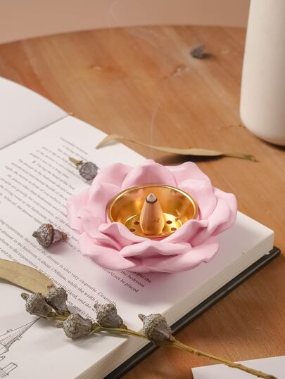 1шт Курильница цветок с дизайном SHEIN