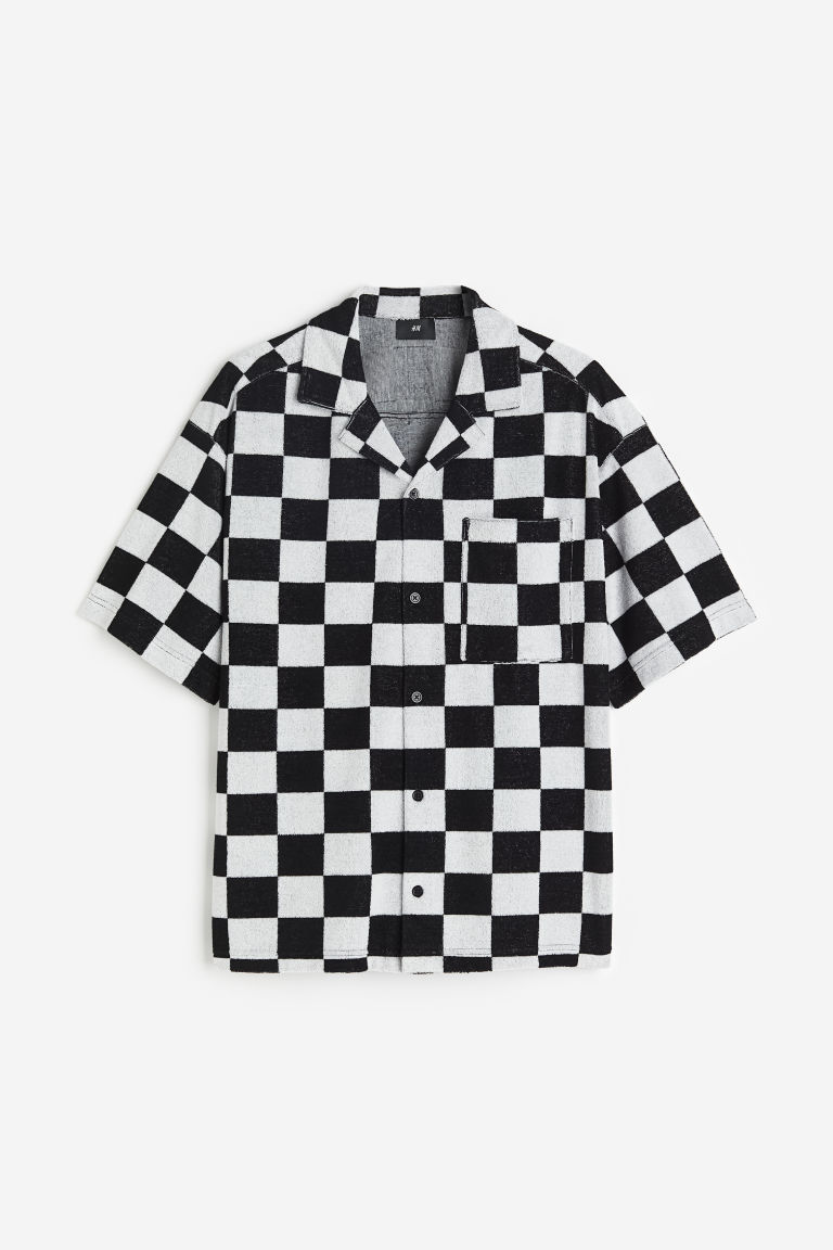 Махровая рубашка свободного кроя H&M