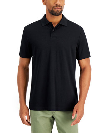 Мужская однотонная рубашка-поло стандартного кроя, созданная для Macy's Alfani
