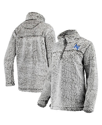 Женская серая куртка-пуловер Air Force Falcons Sherpa Super Soft с молнией на четверть Boxercraft