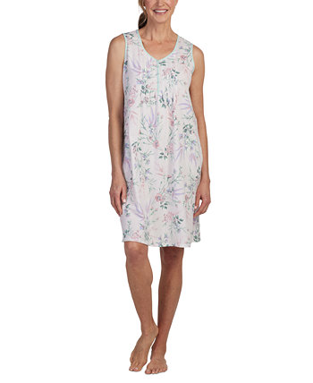 Women's Pintucked Floral Nightgown Miss Elaine