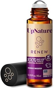 UpNature Breathe Essential Oil Roll On Blend – Natural Breathing Support - Premium Quality Essential Oils for Skin - Pure Blend of Peppermint, Tea Tree & Eucalyptus Oil UpNature