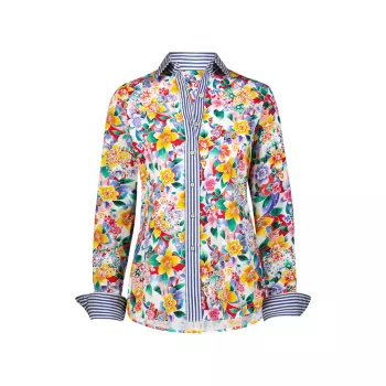 Priscilla Long-Sleeve Floral Shirt Robert Graham