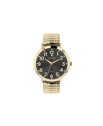 Мужские часы-браслет из блестящего золотистого металла, 42 мм Jones New York