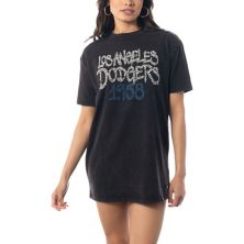 Women's The Wild Collective Black Los Angeles Dodgers T-Shirt Dress The Wild Collective