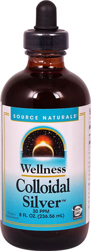 Source Naturals Wellness Colloidal Silver™ — 30 частей на миллион — 8 жидких унций Source Naturals