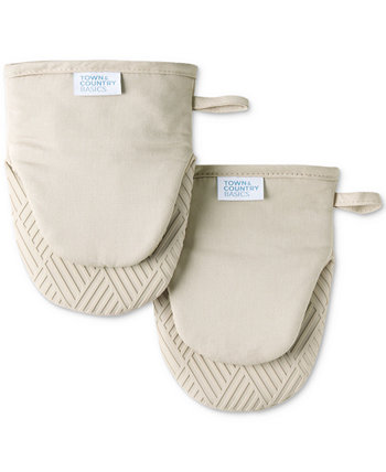 Basics Silicone Basketweave Mini Oven Mitts, Set of 2 Town & Country Living