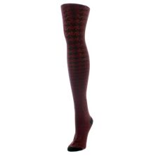 Houndstooth Patterned Cotton Blend Sweater Tights MEMOI