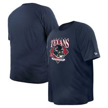 Men's New Era  Navy Houston Texans Big & Tall Helmet T-Shirt New Era