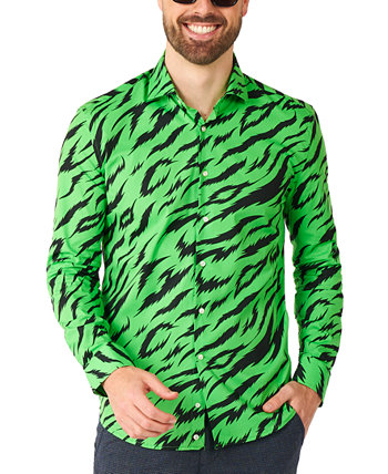 Мужская Рубашка с Длинным Рукавом и Узором Дикие Животные OppoSuits OppoSuits